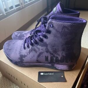 Nobull High Top purple tie-dye trainers W9.5 M8